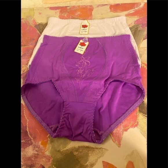 🌹Lacy High waist Brief Tummy Control Size L - Picture 1 of 13